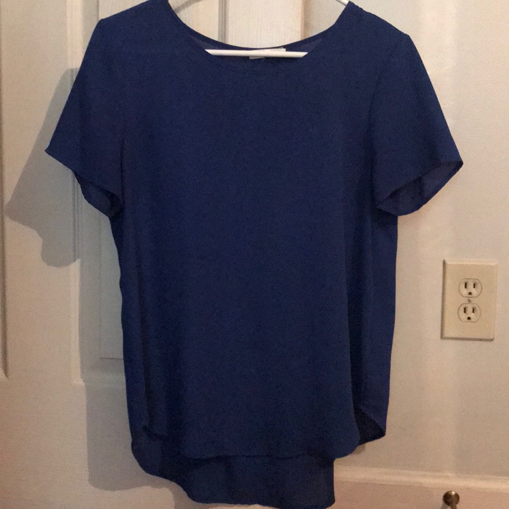 Pleione Blue Blouse Nordstrom Size Small